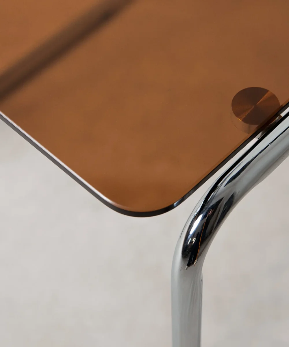 Mesa Auxiliar de Metal y Cristal Templado Bonet - immagine 6