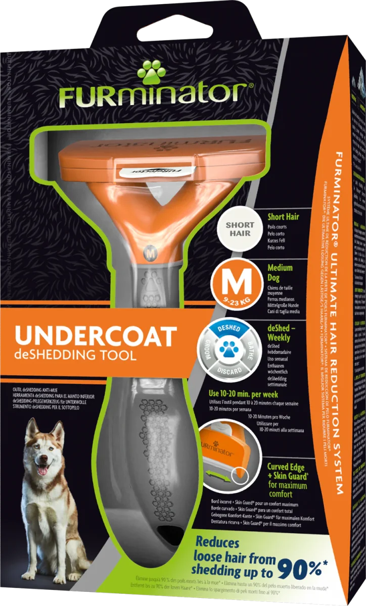 FURminator Strumento deShedding per Cani Medi a Pelo Corto - immagine 2
